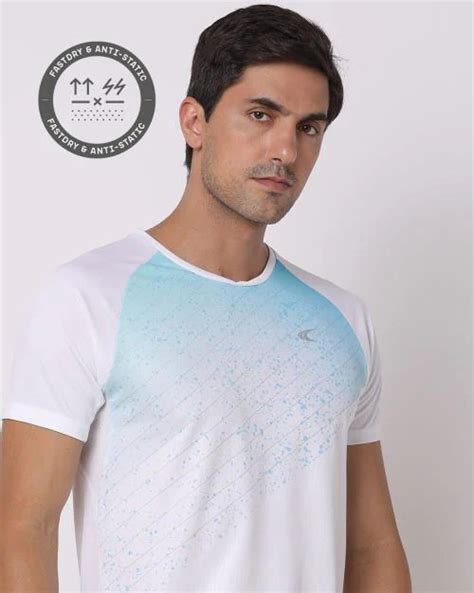 Buy Regular Fit Fastdry Crew Neck T Shirt With Logo Online At Best