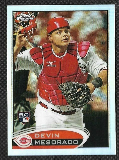 Devin Mesoraco 2012 Topps Chrome Refractor Rookie 172 Cincinnati Reds