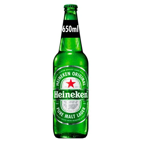 Heineken Original Premium Lager Beer Abv Large Bottle Ml