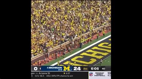 Michigans Aj Henning Punt Return Td Vs Uconn Big Ten Football