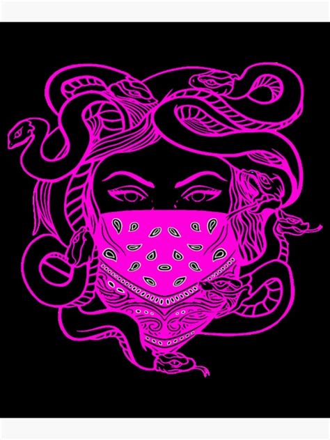 Medusa Masked Poster For Sale By DaioMounta Redbubble