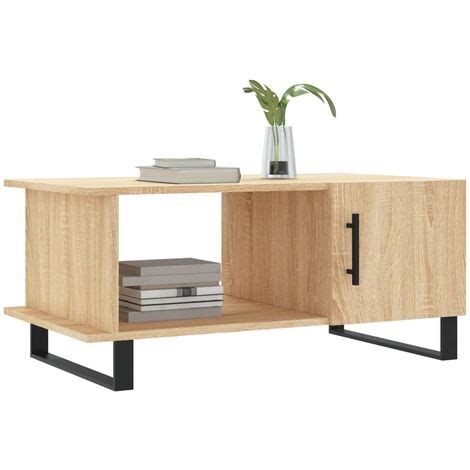 Table Basse Ch Ne Sonoma X X Cm Bois D Ing Nierie