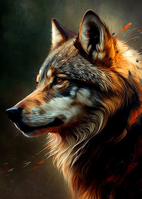 Metal Poster Displate Fenrir The Norse Wolf Artofit