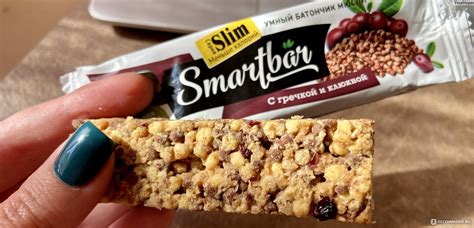Протеиновый батончик SmartBar С гречкой и клюквой - «Необычное ...