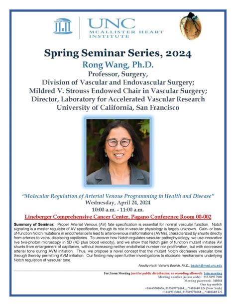 MHI Seminar Series Rong Wang Ph D Professor Surgery Division Of