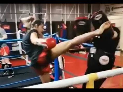 Amy Pirnie Muay Thai Pad Work YouTube