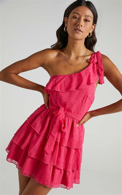 Darling I Am A Daydream Mini Dress In Hot Pink Showpo Hot Pink