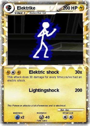 Pokémon Elektrike Elektric Shock My Pokemon Card