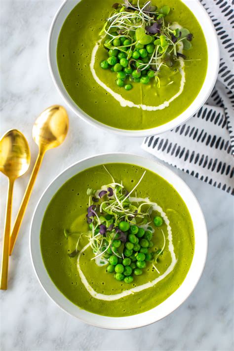 Spring Green Pea Soup Fresh And Healthy The Girl On Bloor