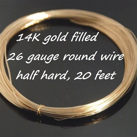 14k Gold Filled Wire Etsy