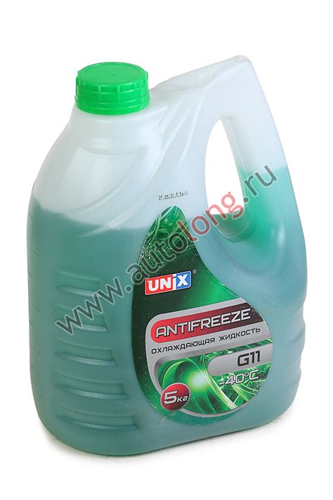 Антифриз UNIX G11 зеленый 5кг г.Дзержинск купить по низким ценам в ...