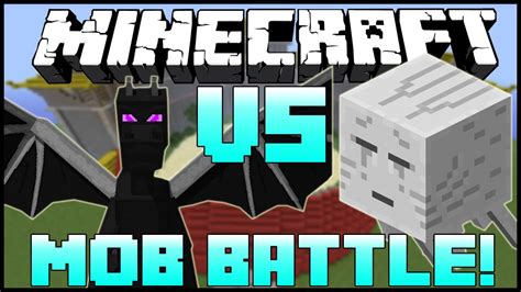 Ender Dragon Vs Ghast Minecraft Mob Battle Arena Enderdragon