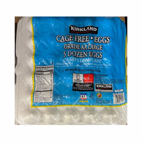 Kirkland Signature Cage Free Eggs Grade Aa Dozen Slopeside