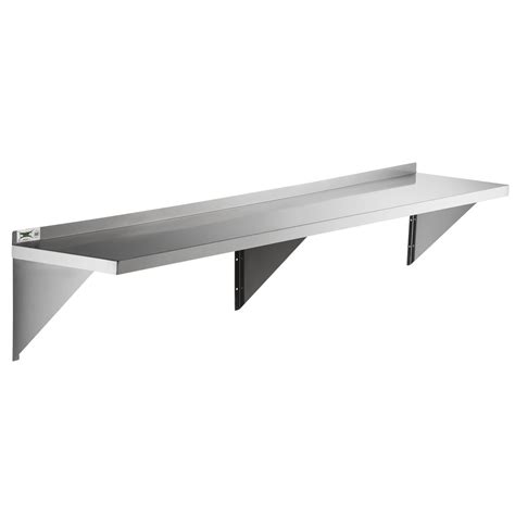 Regency Gauge Stainless Steel X Solid Wall Shelf