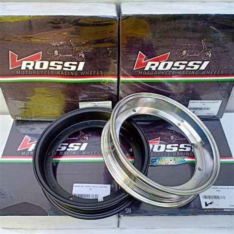 Jual Velg Vespa Tubeless V Rossi Ring X Black Ano Dan Silver Nc