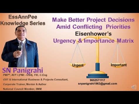 Make Better Project DecisionsAmid Conflicting Priorities Eisenhowers