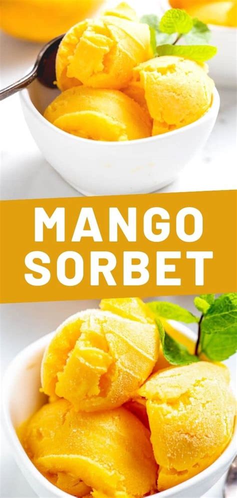 Easy Mango Sorbet Spoonful Of Flavor