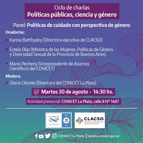 Panel Políticas De Cuidado Con Perspectiva De Género Ciclo De Charlas Políticas Públicas