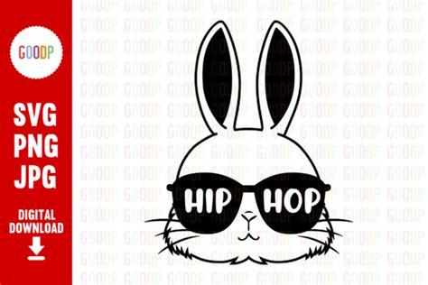 Hip Hop Bunny Svg Graphic By GoodPShop Creative Fabrica