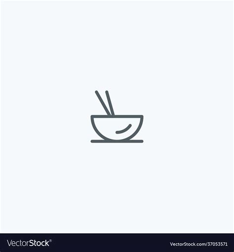 Bowl logo design template Royalty Free Vector Image