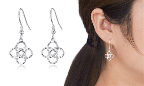 Jusqu Boucles D Oreilles Celtiques En Argent Sterling Philip