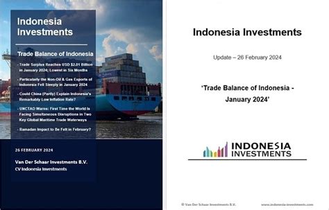 Trade Balance Of Indonesia Despite Declining Non Oil And Gas Exports