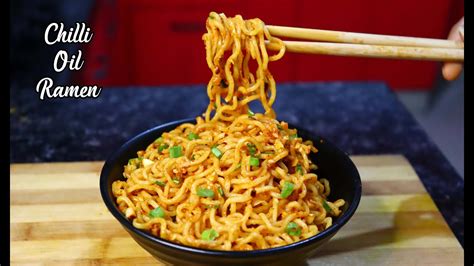 Chilli Oil Ramen Noodles L Spicy Chili Ramen L Chilli Oil Maggi L Quick