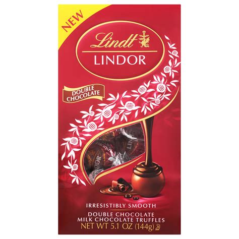 Lindt Lindor Double Chocolate Milk Chocolate Truffles Shop Candy At H E B