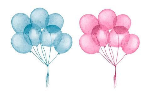 Pink Blue Balloons Illustrations, Royalty-Free Vector Graphics & Clip ...