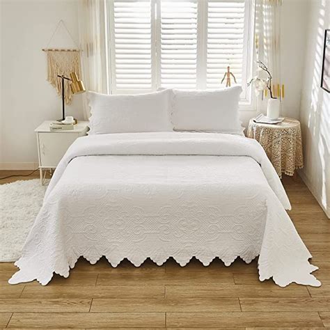 Lace Bedding, Cotton Bedding, Quilt Bedding, White Bedspreads, Quilted ...