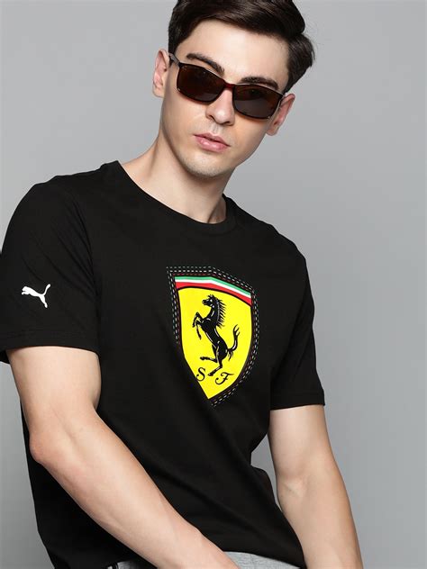 Buy Puma Motorsport Men Black And Yellow Scuderia Ferrari Race Colour