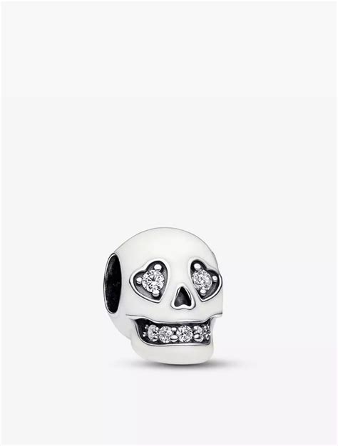 Jual Pandora Glow-in-the-dark Sparkling Skull Charm - Silver Original ...