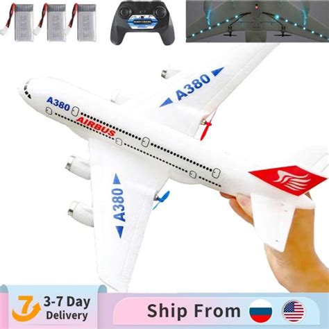 LZ Airbus a380 boeing 747 rc avião de controle remoto brinquedo 2 4g