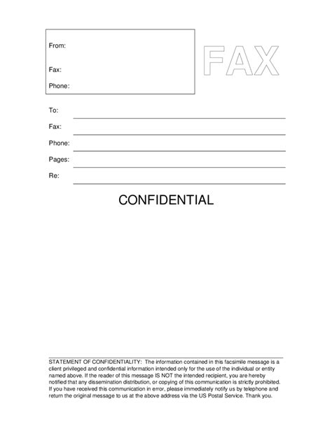 Fax Cover Sheet Template Fillable Printable Pdf Forms Handypdf Sexiz Pix