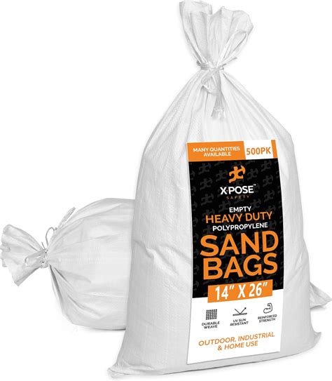 Amazon Woven Polypropylene Sand Bags For Flooding Gravel 14 X