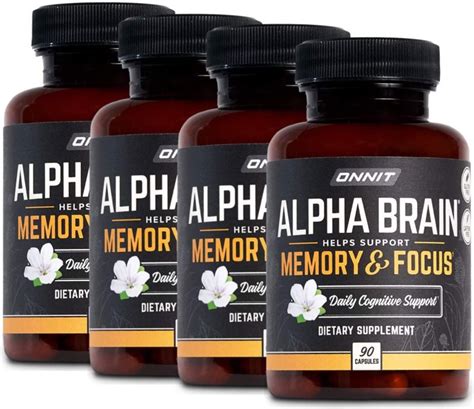 Onnit Alpha Brain Ct Premium Nootropic Brain Supplement Focus