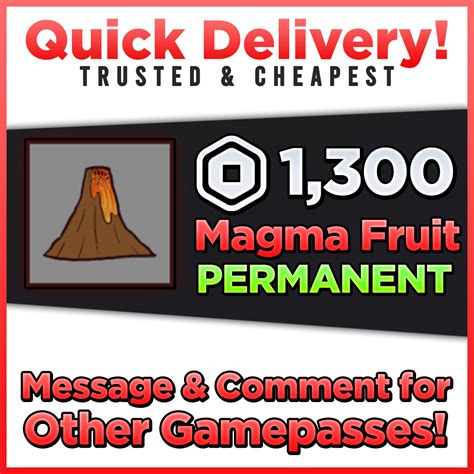 Blox Fruits Magma Fruit - Game Items - Gameflip