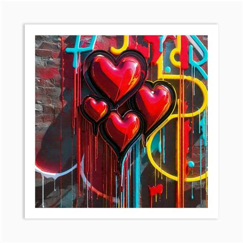 Heart clusters Art Print by ZCOGRAPHICS - Fy