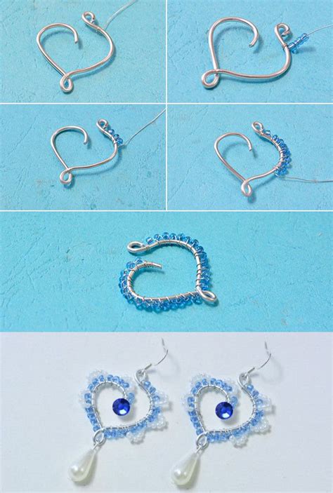 Wire And Beads Heart Earrings Like Them LC Pandahall Will Publish