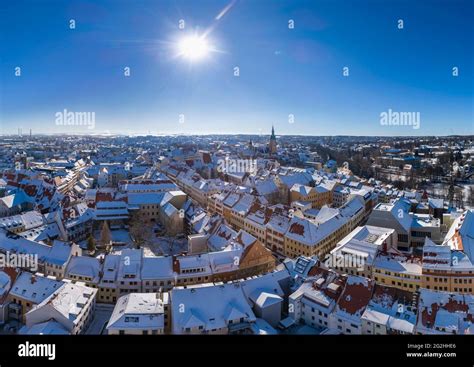 Old Town Center Of Freiberg Stock Photo Alamy