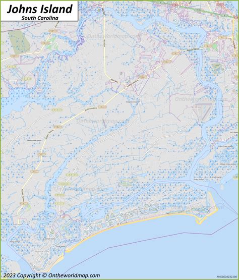 Johns Island Map | South Carolina, U.S. | Detailed Maps of Johns Island