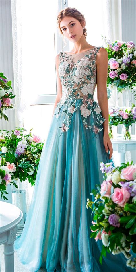 Floral Wedding Dresses 30 Magical Looks Faqs Floral Wedding Gown