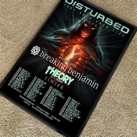 Disturbed - Take Back Your Life 2023 North American Tour Poster