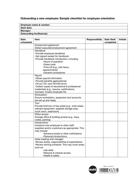 New Employee Orientation Schedule Template - SampleTemplatess ...