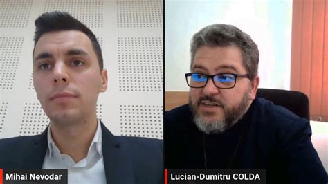 Asist Univ Drd Mihai Nevodar în dialog cu Pr Conf Univ Dr Lucian