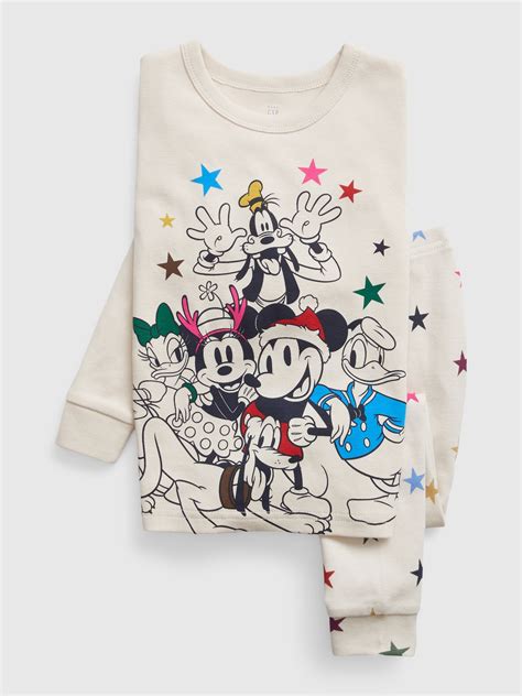 Babygap Disney Organic Cotton Holiday Mickey Mouse Pj Set Gap