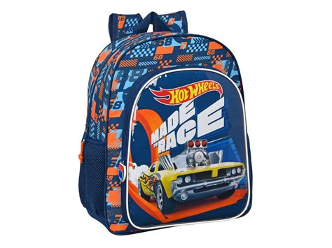 Mochila Escolar HOT WHEELS Speed Club Laranja Azul Marinho X X Cm Worten Pt