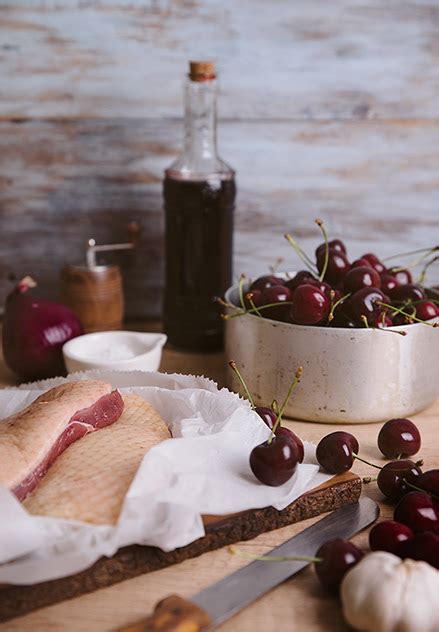 Duck Breast With Cherry Sauce On Behance