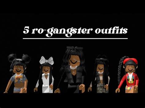 ROGANGSTER ROBLOX OUTFITS With Codes NaasshaGaming YouTube