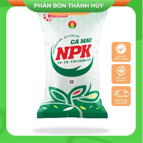 Phân bón NPK Cà Mau 15 15 15 10S TE giúp bổ sung vi lượng cần thiết cho